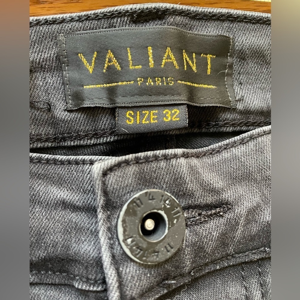 Valiant Paris Ripped Distressed Palm Print Jeans Size 32 - Picture 5 of 9